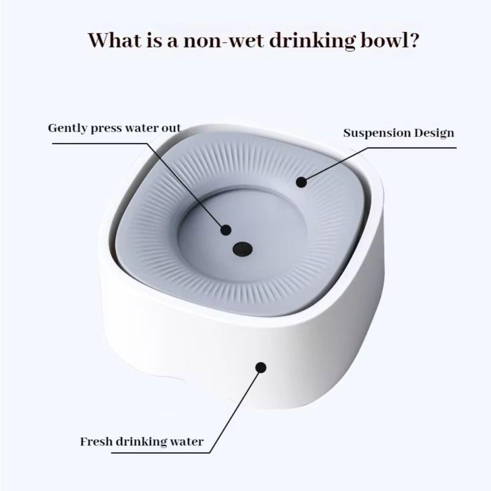 Not Wet Mouth Cat Water Drinker Anti-Splash Pet Water Dispenser Dog Floating Bowl  Home