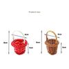 Mini Miniature Dollhouse Basket DIY Handmade Vine Weaving Basket  Children's Day