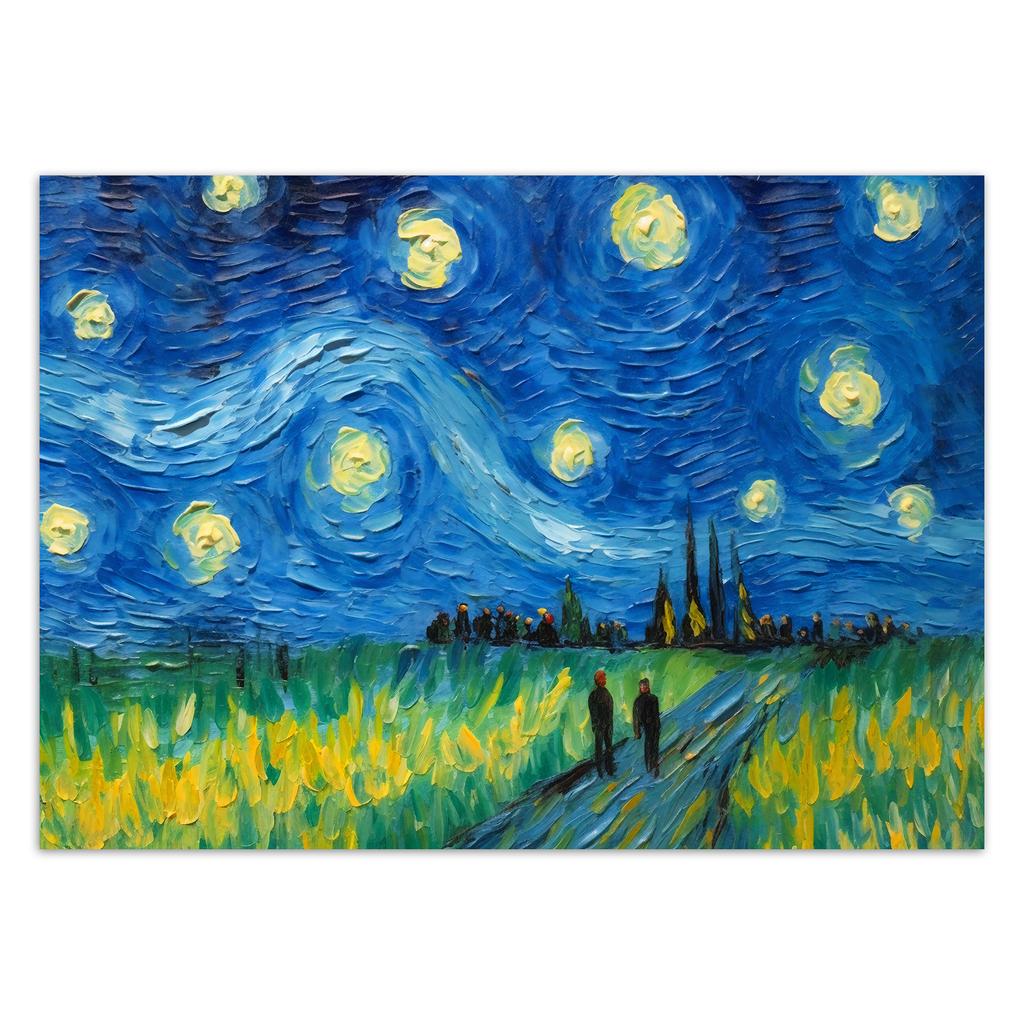 Wallpaper Starry night - V. van Gogh
