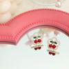 Sweet Lovely Pearl Cherry Stud Earrings For Women Girls Korean Style Jewelry Earrings Gifts