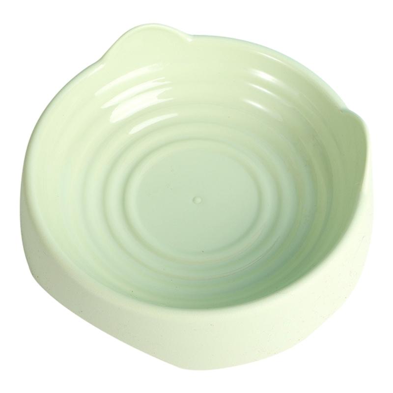 Pet Food Bowl 3-D Cat Ear Dog Food Bowl Pet Feeding Bowl Dog Food Storage Bowl Anti-Skid Stable Base Dogs Pet Dishware