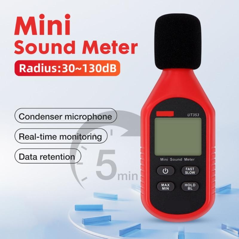 Portable Noise Level Tester Decibel Meter for Household Use for Monitoring Sound Level and Reducing Noise Pollution