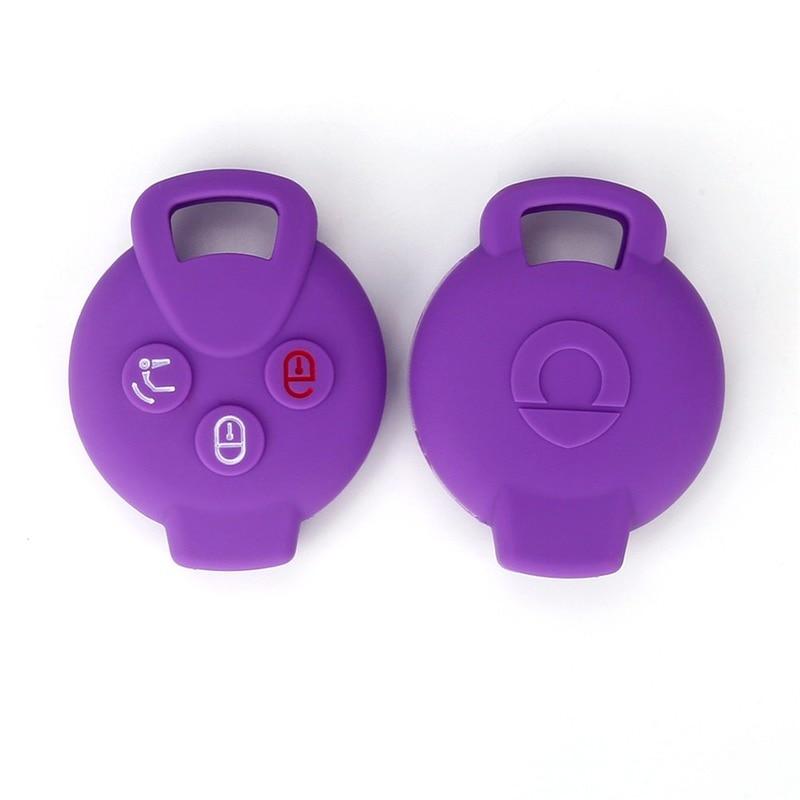 Silikonowa obudowa kluczyka do samochodu obudowa pilota do Mercedes Benz Smart 451 Chiave Roadster Crossblade Fortwo Roadster K Forfour akcesoria