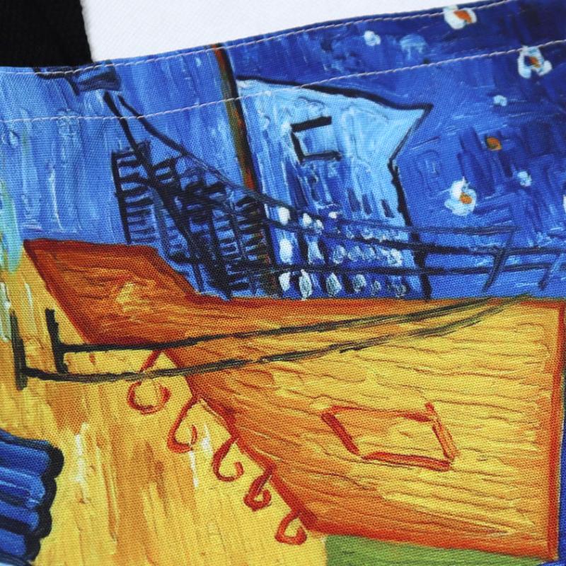 Bolso Tote Grande Retro Van Gogh Noche Estrellada Pintura al Óleo Moda Portátil Multicolor Bolsas de Playa para Señoras Tela de Lona de Alta Calidad Bolso de Hombro para Mujer