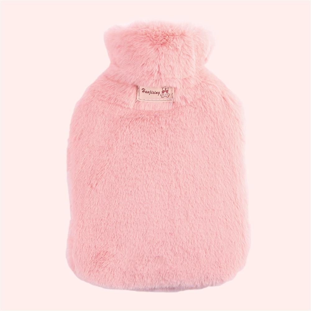 1000ml/2000ml Soft Hand warmers Hot-water Bag with Plush Cover Hot-water Bottle Protecter Hand Portable Winter Warming Products
