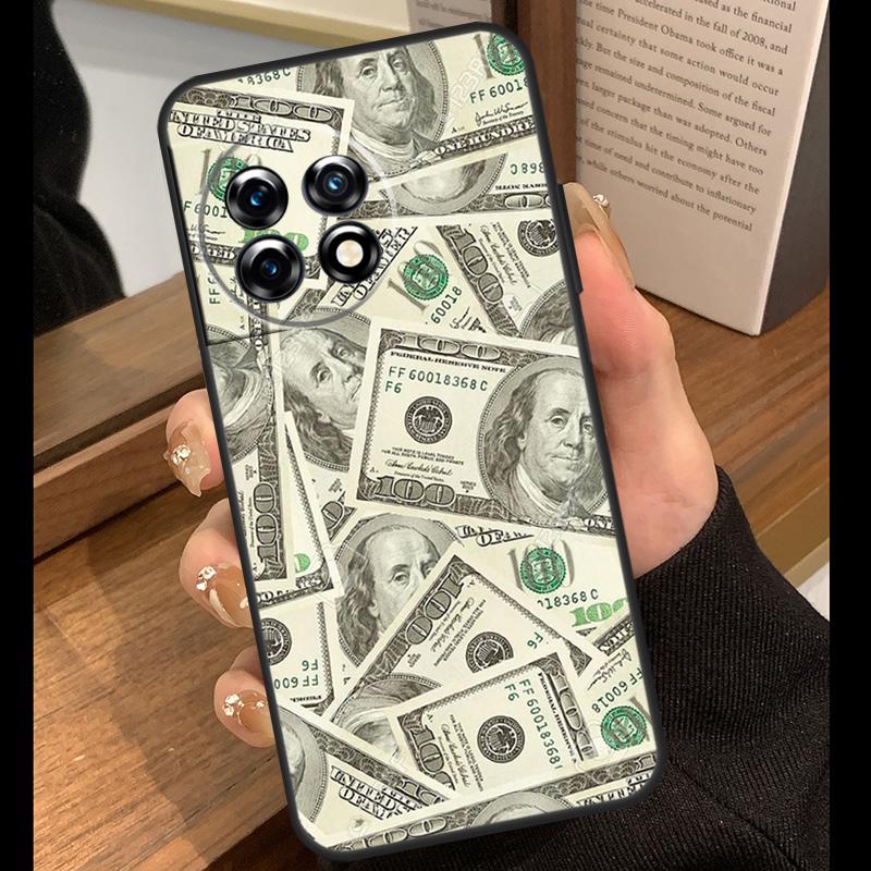 Dollars Money Case For OnePlus 15 13 12 11 10 13T 13R 12R 10T OnePlus Nord 5 CE 4 3 2 Lite N20 N30 Funda OnePlus Nord CE 3