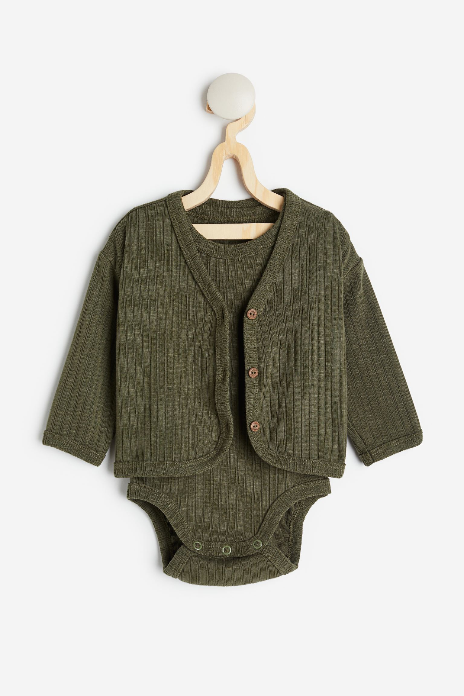 

2-piece cardigan and bodysuit set