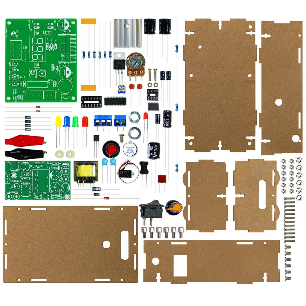 Digital Display Adjustable Switching Power Supply Kit LM317 DC Regulated Power Supply Electronic DIY Soldering Kit