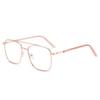 Pochromic Anti Radiation Farsight Eyeglasses Fashion Square Metal Glasses Woman Men