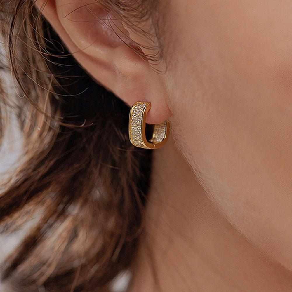 

Циркон Подарочные Пирсинги Свадебные Серьги-кольца Для Женщин Серьги-гвоздики Украшения Для Ушей Корейский Стиль