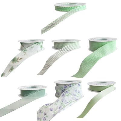 Flower Bouquet Decorative Ribbon Girly Style Series Bowknot Crafting Ribbon Handmade Gift Wrapping Binding Streamers