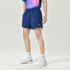 Li Ning Logo Print Quick-Dry Elastic Invisible Waist Casual Shorts Men shorts Blue AAPU047-2