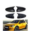 Rearview Side Mirror Cover Fit For Peugeot 208 GT Line E208 P21 MK2 2024 2023 2022 2021 2020 Wing Cap Sticker Case Trim Carbon