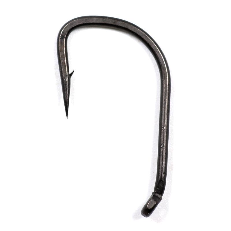 Bimoo 20pcs TEFLON Coated High Carbon Steel Carp Fishing Hook Bent Eye Micro Barb Terminal Tackle