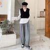 ! Pink Sweatpants Women's Autumn and Winter New High-waisted Sweatpants Casual Wide-leg Radish Pants