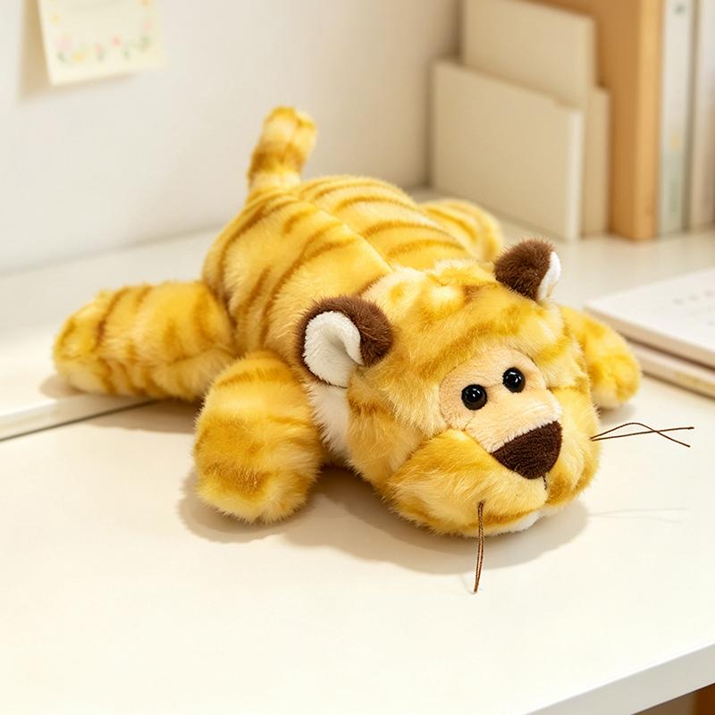 Kawaii Plush Animal Cartoon Panda Tiger Giraffe Turtle Stuffed Doll Refrigerator Sticker Creative Home Decoration Children Gift