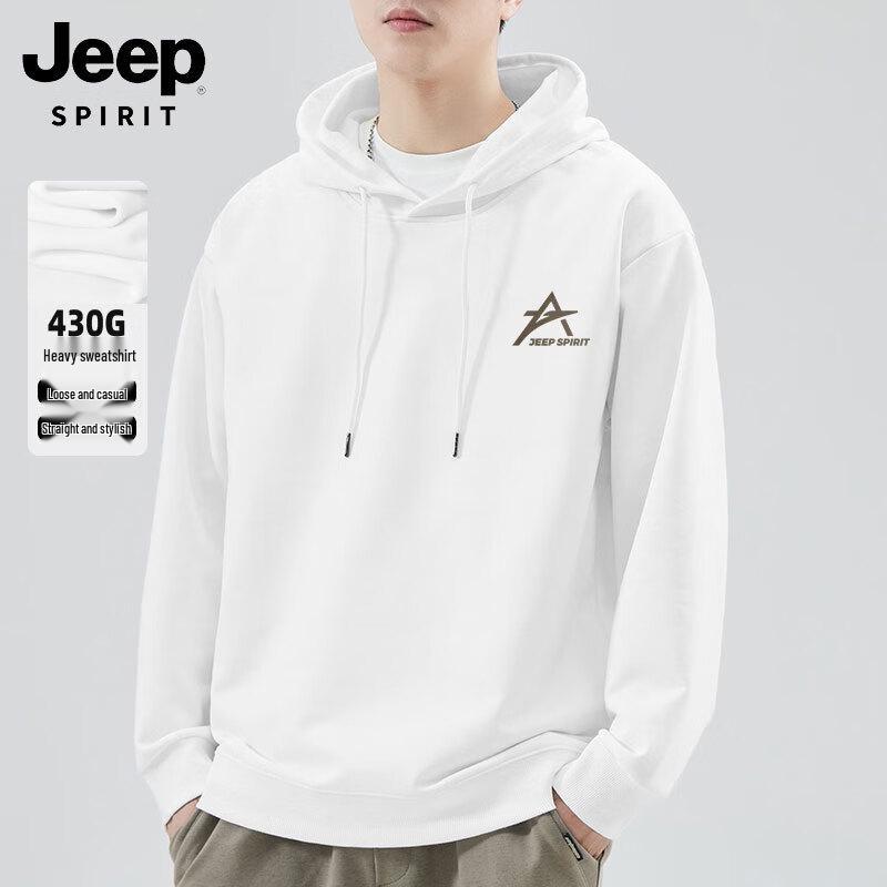 

JEEP SPIRIT Men s Loose Fit Printed Hooded Sweatshirt 2XL