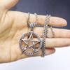 Trending Men's Alloy Hexagram Pentagram Pendant Sweater Chain - European American Style