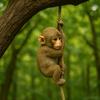 Cute Garden Climbing Monkey Figurine Handmade Weatherproof Monkey Hanging Ornament Resin Crafts Animal Statue Patio Balcony