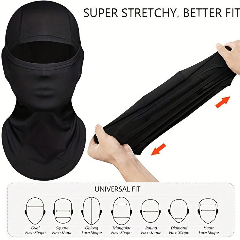 1pc Balaclava Face Mask, UV Protection Ski Mask For Men & Women Sun Hood Cycling, Climbing, Running, Hiking Outdoor Sports Accessories