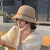 Twist decorative breathable fisherman's hat children spring and summer versatile sunshade basin hat leisure travel dome hat