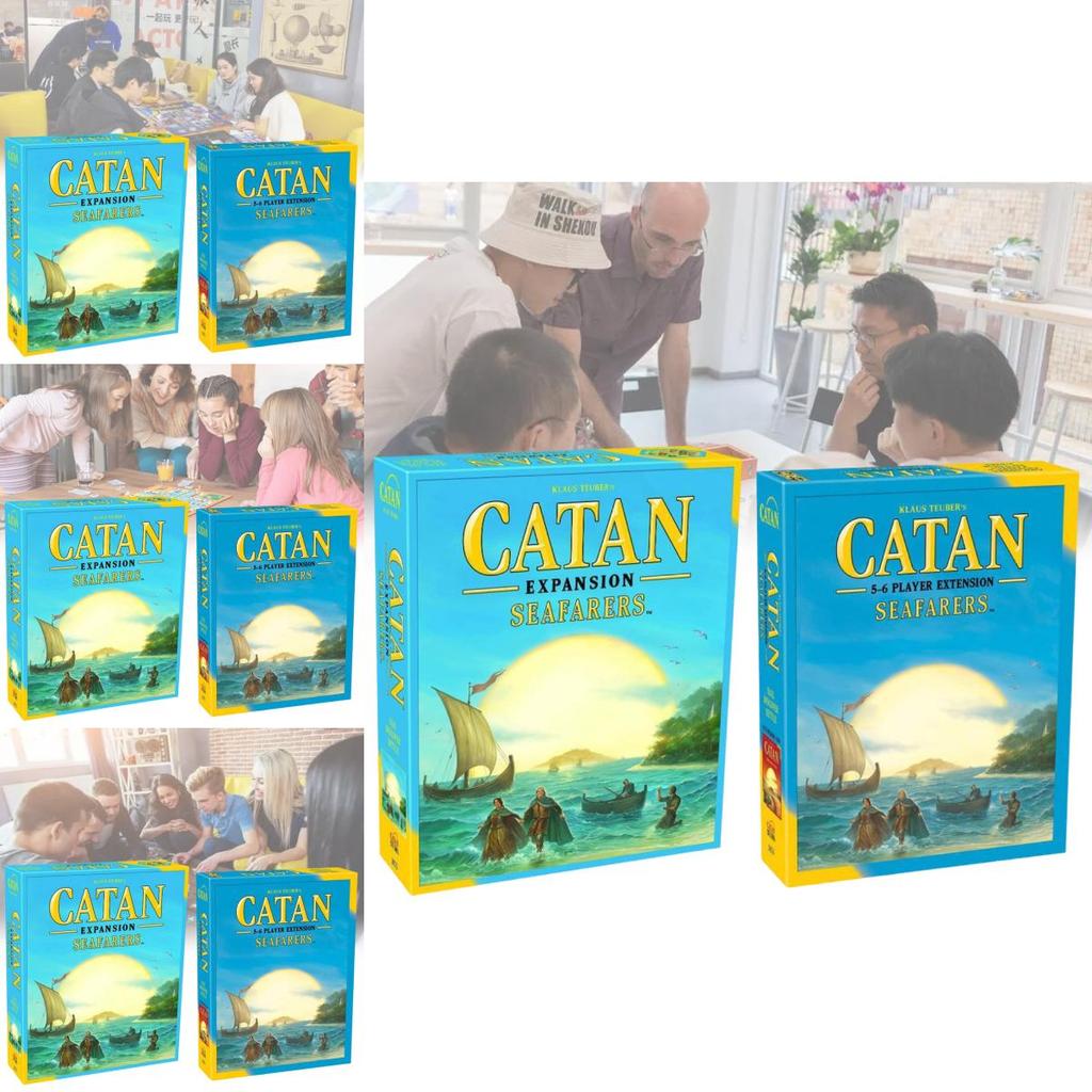 Engaging English Edition Catan Island Board Game 5th Edition 5-6 Player Expansion Party Cards