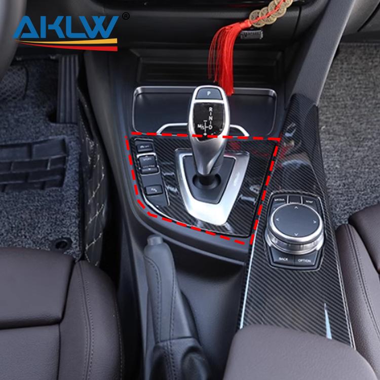 For BMW 3/4 Series F30 F33 F34 F36 Dry Carbon Fiber Center Console Gear Shift Panel Trim Cover for Car Interior Accessories
