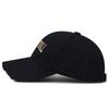 Zhenyueqi Embroidered Distressed Curved Brim Baseball Cap
