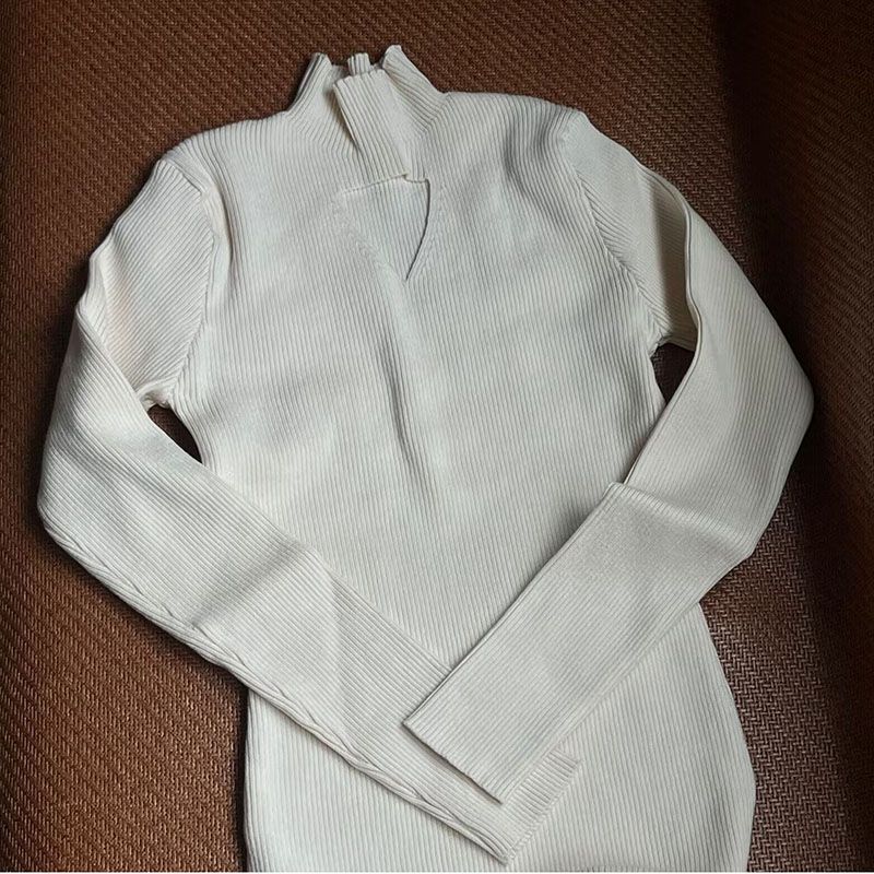 Half Turtleneck Fall and Winter Dress Fancy Package Hip Soft Glutinous Stylish Inner Wear Base Silm Knitted Sweater Dress