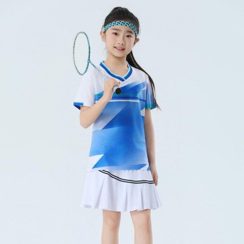 Kids Quick-Dry Badminton Set Breathable Sportswear Boys Girls Training Competition