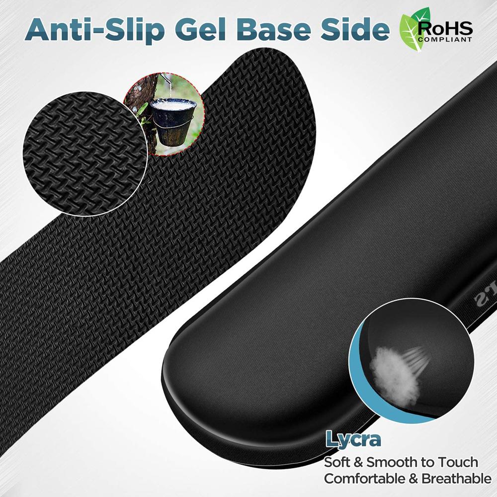 Keyboard Wrist Rest Mouse Pad with Wrist Support Memory Foam Keyboard Pad Set Ergonomic Mousepad for Office Gaming PC Laptop