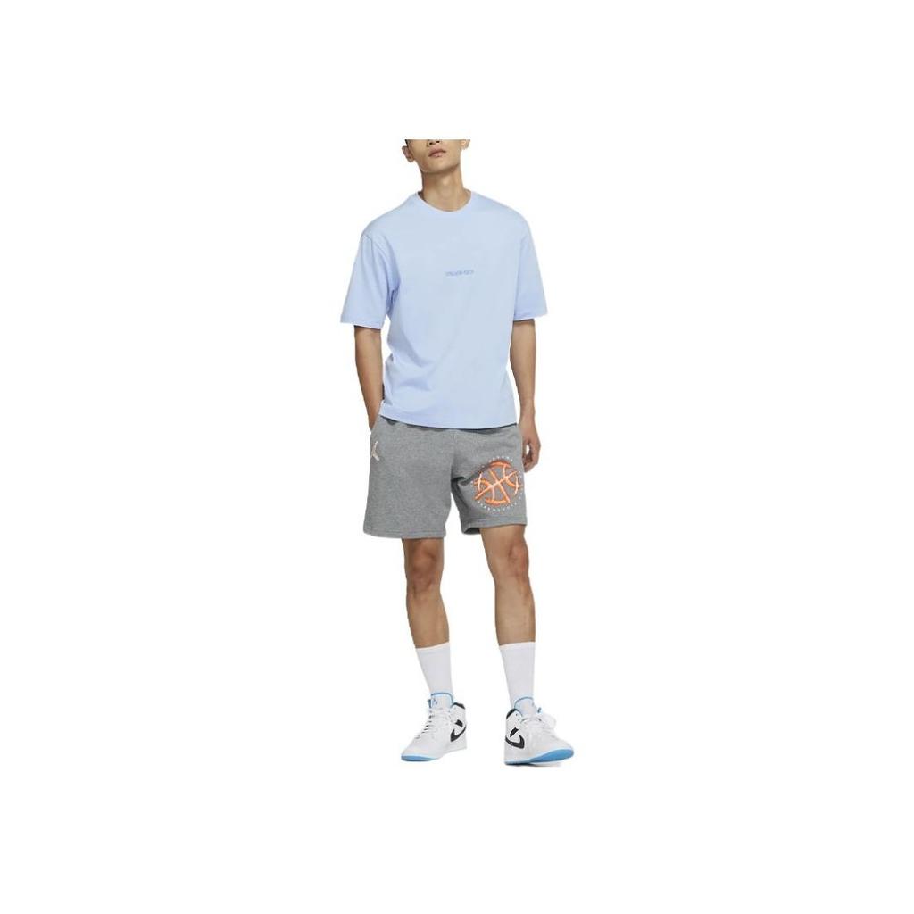 Jordan Casual Breathable Short Sleeve T-Shirt Men Tops Blue DR9621-468