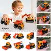 4/6pcs 2 Styles Simulation Diecast Crane Car Alloy Engineering Vehicle Toy  Children Kids Boys