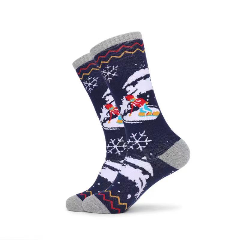 Unisex Quick-Dry Wool Ski Socks for Children and Adults - Warm, Long, and Ideal for Outdoor Sports