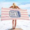 1pc Striped Sardine Print Towel Sports Quick-Drying Super Absorbent Camping Towel Soft Lightweight Gym Swimming Yoga Beach Towel