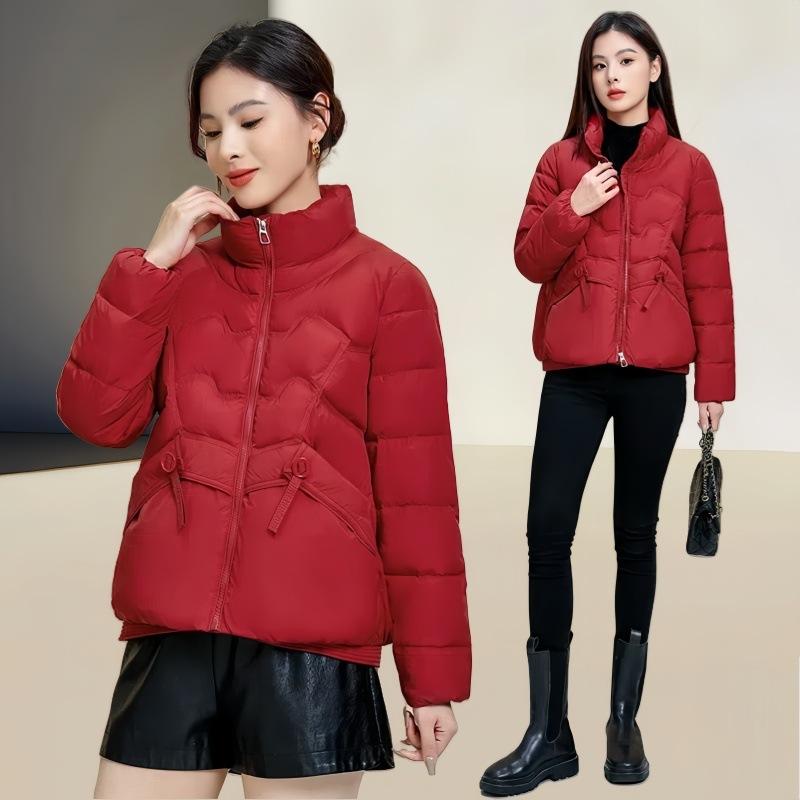 Women's Down Jacket Short Winter Stand Collar Versatile Lightweight Casual Jacket