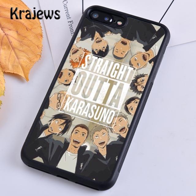 Krajews Haikyuu!! Volleyball Team Logo Phone Case For iPhone 14 5s SE 6s 7 8 plus X XR XS 11 12 13 pro max Samsung S21 S22 ultra