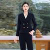 Women's Elegant Double-breasted Blazer & Wide-Leg Pants Set