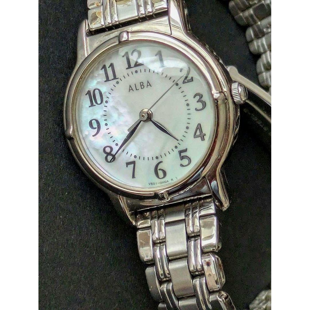 Used Seiko ALBA V501-0EE0 Color Shell Dial Vintage AW