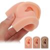 Silicone Ear Model Soft Flexible Right Ear Reusable Human Ear Model for Ear Piercing Training And Ea