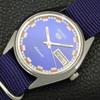 AUTOMATIC VINTAGE SEIKO 5 JAPAN 6309A MENS BLUE COLOR DIAL WATCH A701316-5 R206a-a701316