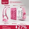 Jianqiaoshu Schoolbag for Primary School Girls, Children Grades 1-4, Spine-Protecting, Load-Reducing,