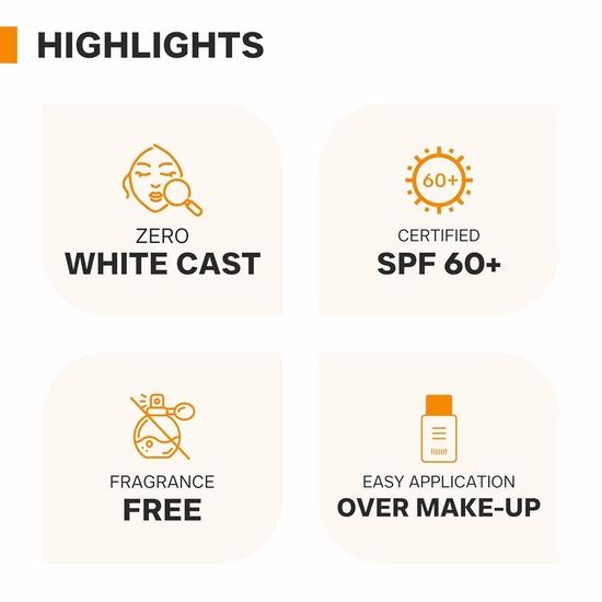 DERMATOUCH Stick de protecție solară matifiant cu vitamina C | SPF 60 PA++++ | Pentru iluminare | Cremă de protecție solară ușoară, fără urme albe, pentru toate tipurile de ten - 20g