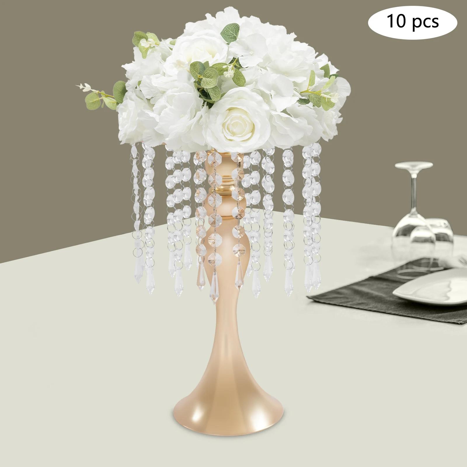 

10PCS Flower Stands, Crystal Flower Stand, Flower Arrangement Stand United States