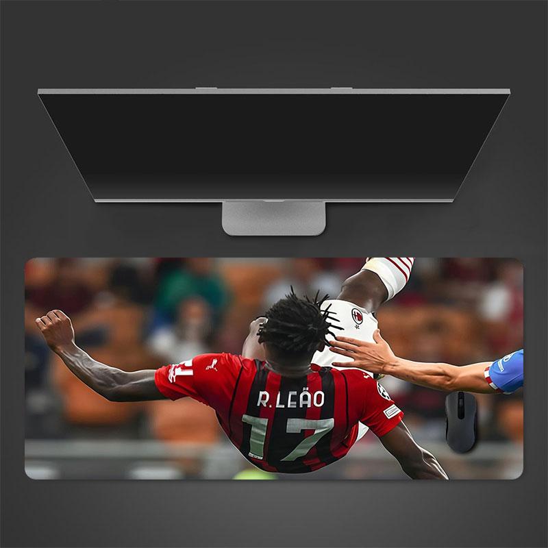 Rafael Leao Mouse Pad, Large Gaming Desk Mat, Non-slip XXL Mousepad for Laptop & Tablet, Mini PC Playmat with Stitched Edges