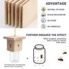 Yousheng Carpenter Bee Trap Nest, Outside Hanging Bee Catcher, Wood And Glass Jar Design, Effective Carpenter Bee Removal for Home Yard