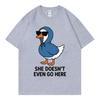 Cute Duck Sunglasses Funny Meme Graphic T Shirts High Street Fashion Trend Short Sleeve Tshirt Unisex Casual Cotton Tshirts