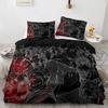 Set Biancheria da Letto Anime Jujutsu Kaisen Copripiumino Copri Piumone per Camera da Letto Singolo Twin King Size Coperta Tessile per la Casa