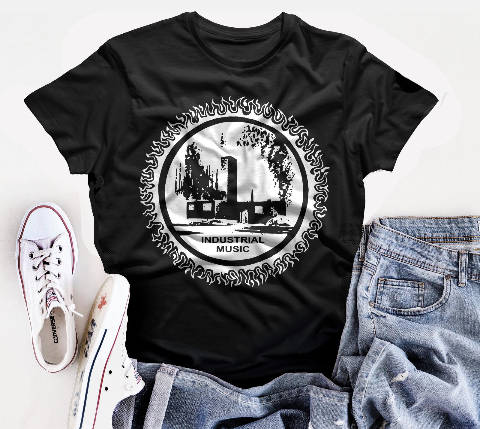 Industrial records t shirt throbbing gristle spk cabaret voltaire XXL