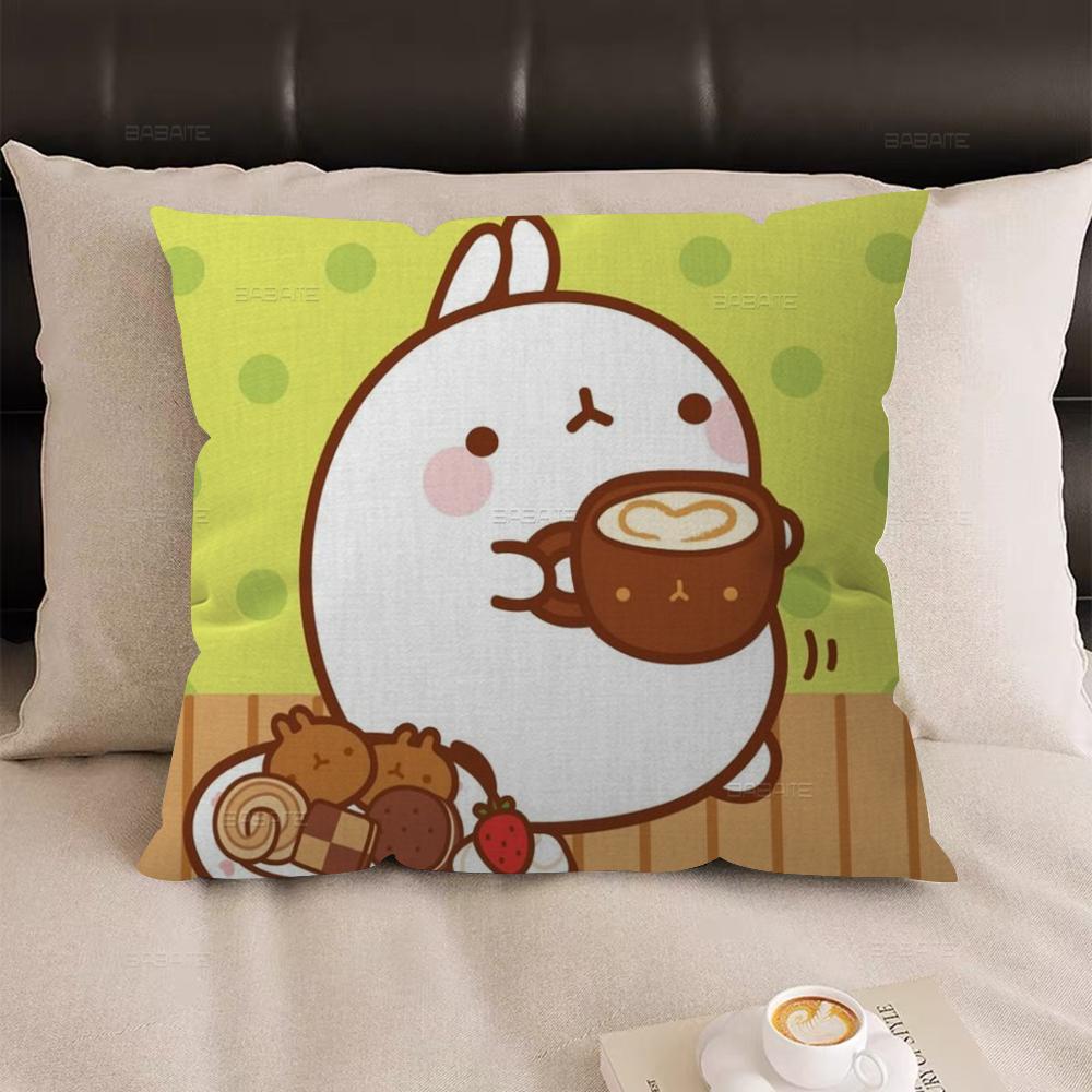 Cute Bunny Rabbit Pillowcase toon Gift Cushion Cover Bedroom Home Sofa Chair Seat Decor pillow case